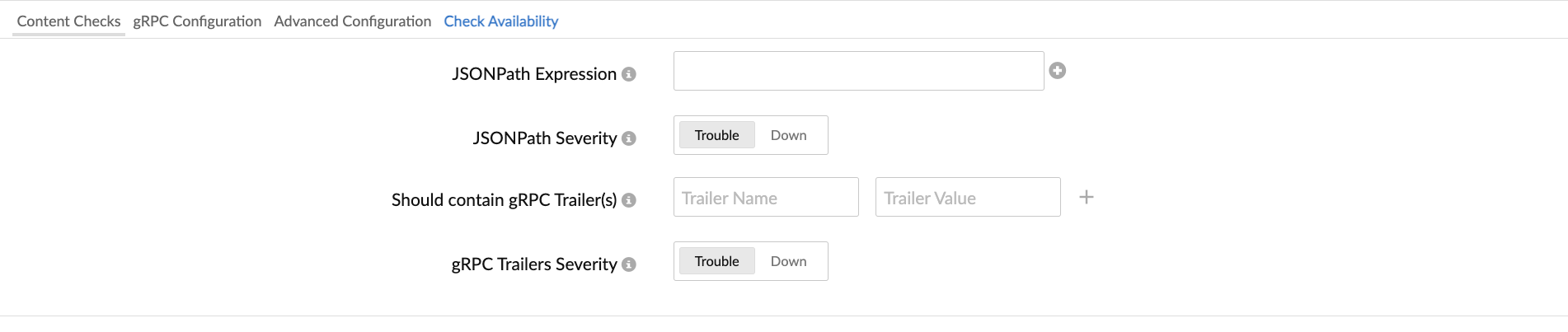 content-checks-grpc Configure content checks