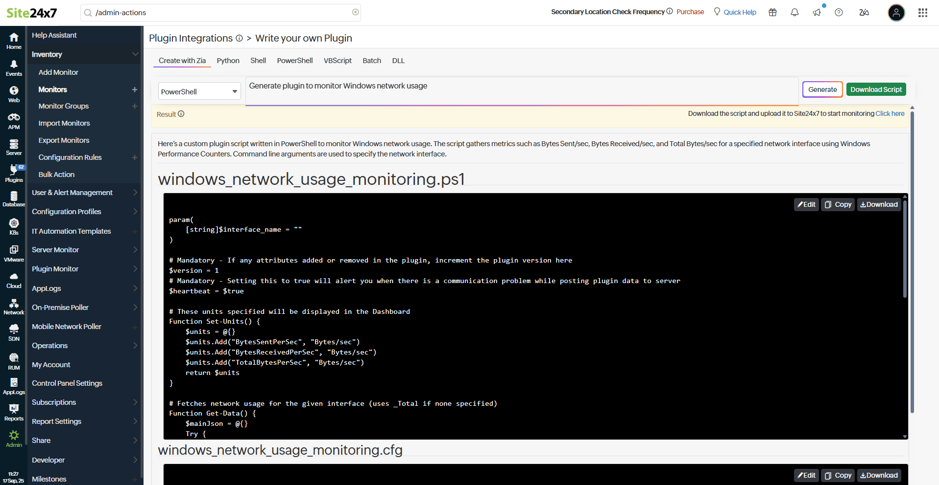 create plugin with zia