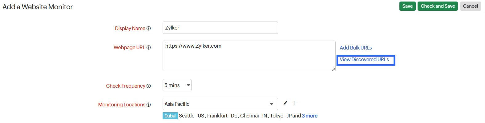 Add Bulk URL - Discovered Resource Add Bulk URL - Discovered Resource