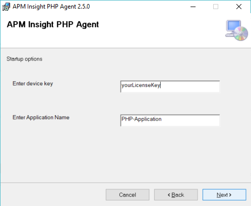 installphp-stepthree device key