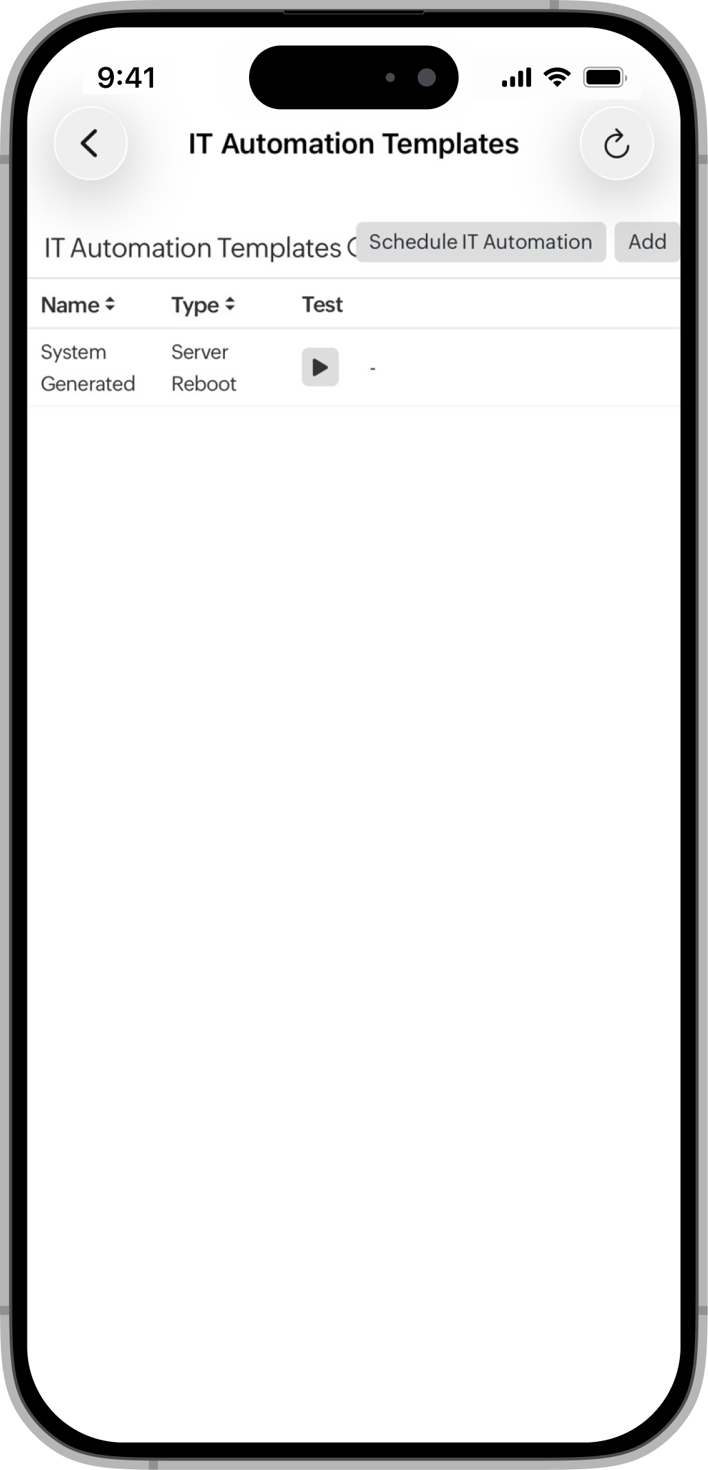IT Automation Template