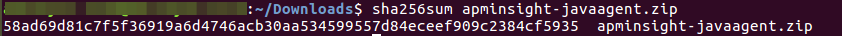 java-agent-checksum-output