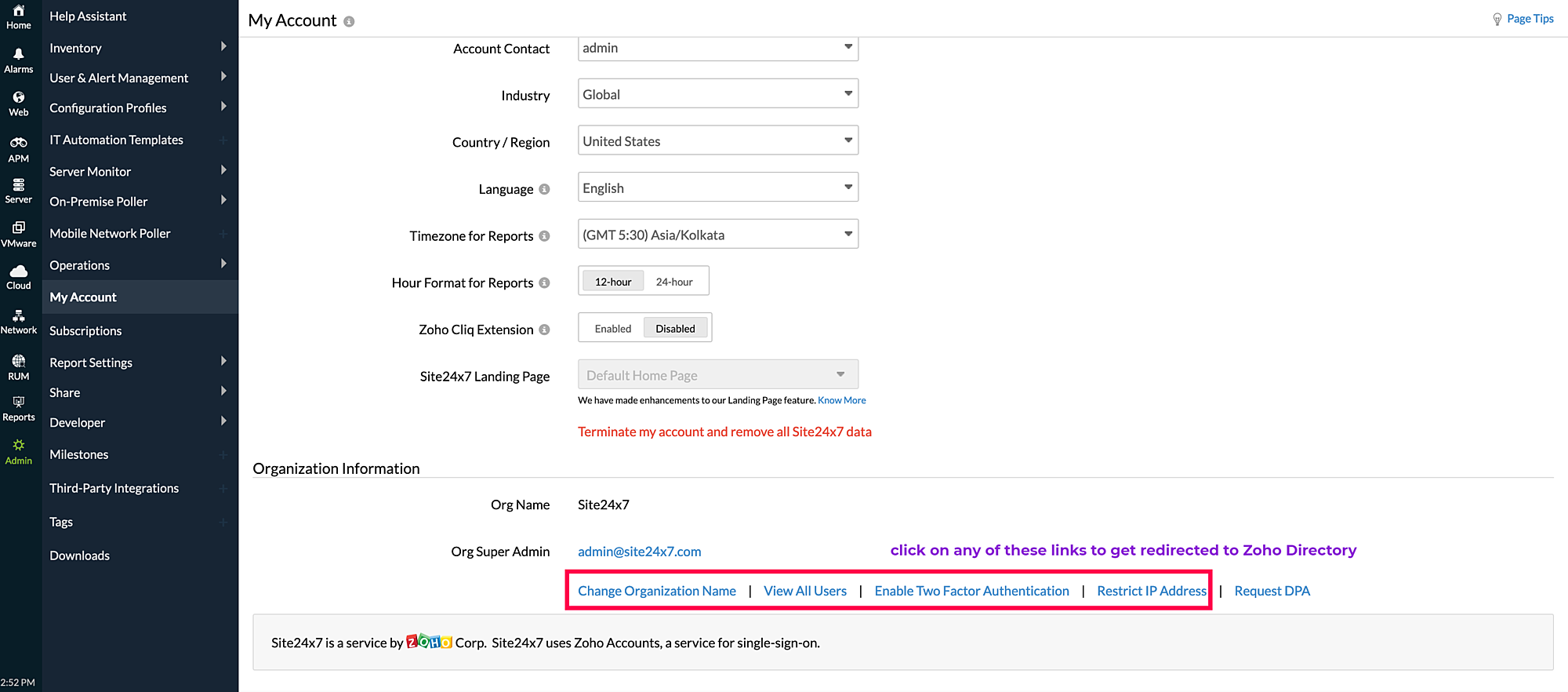 my-account-zoho-directory