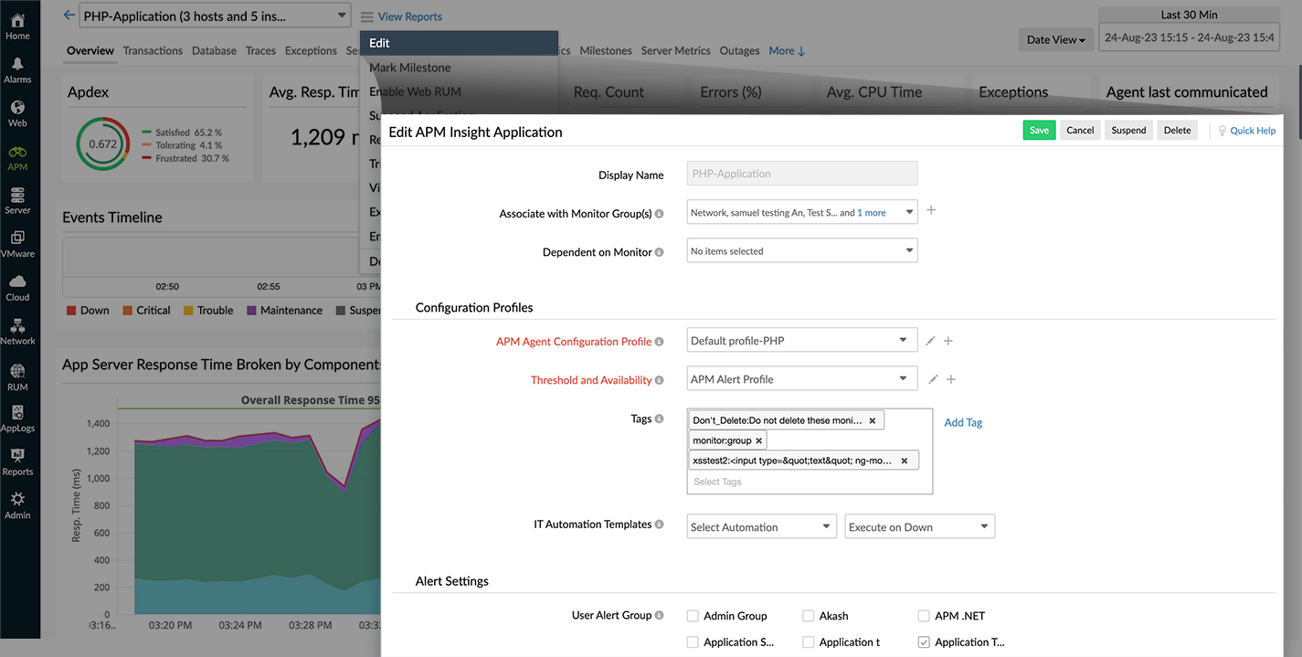 php-agent-config PHP agent configuration