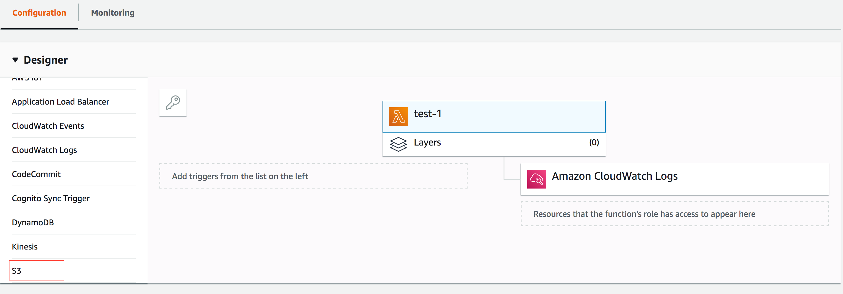 s3-trigger Add trigger