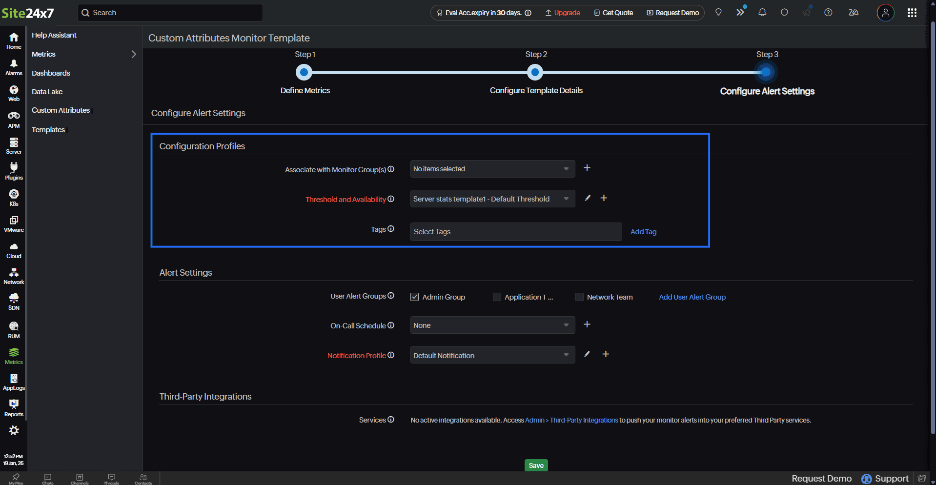 Threshold and Availability