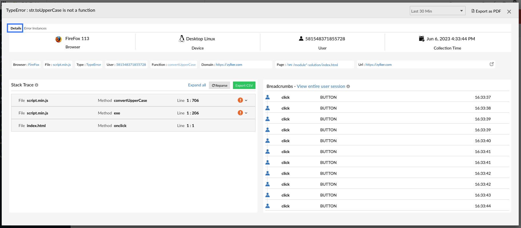 view-error-details View error details