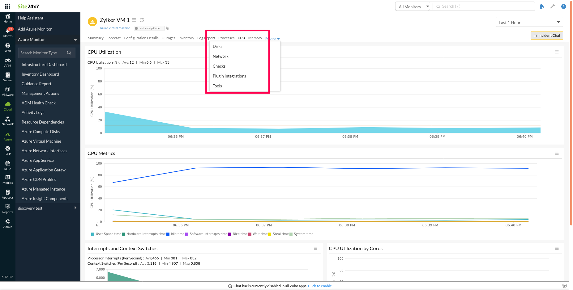 vm-server-metrics Server Metrics