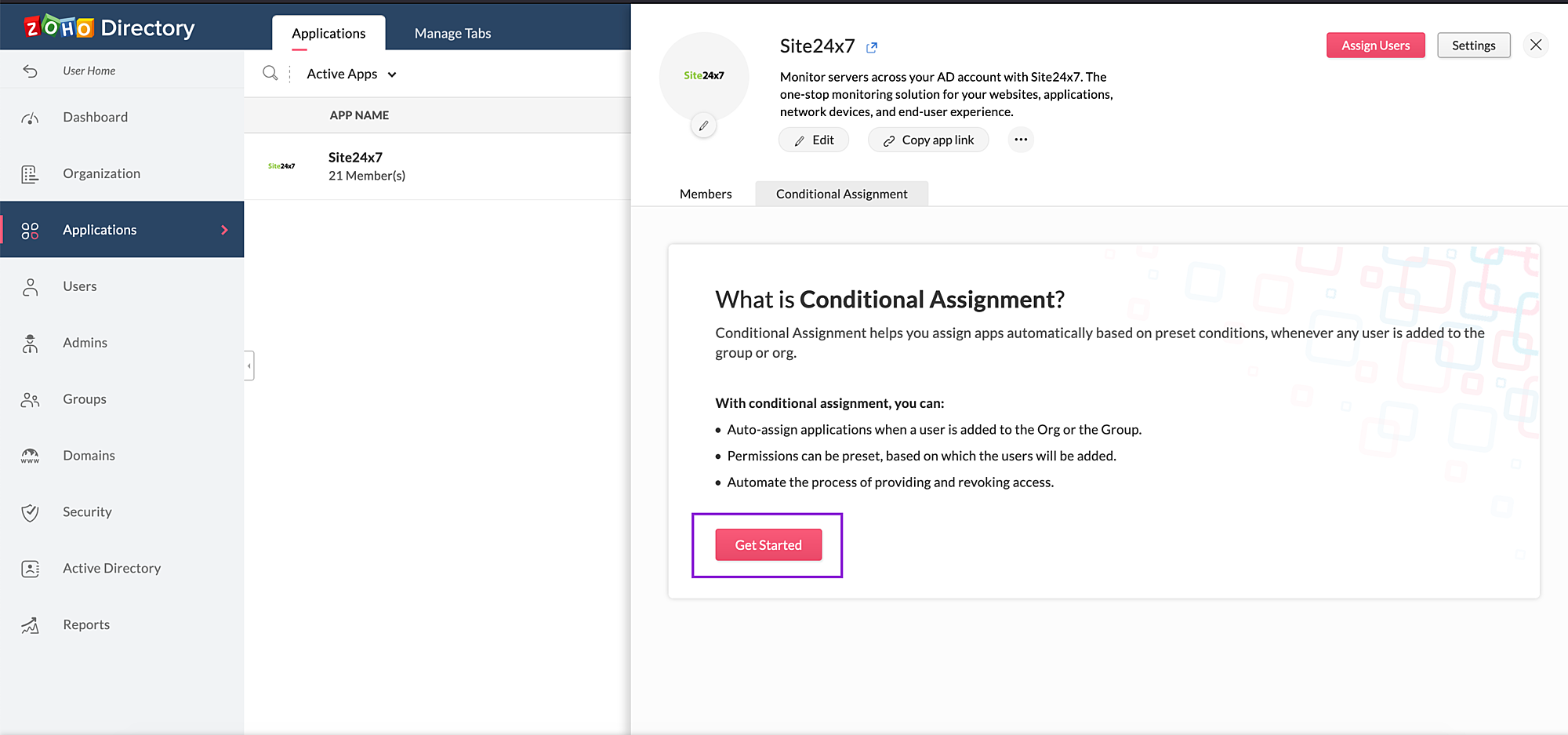 zoho-directory-conditional-assignment